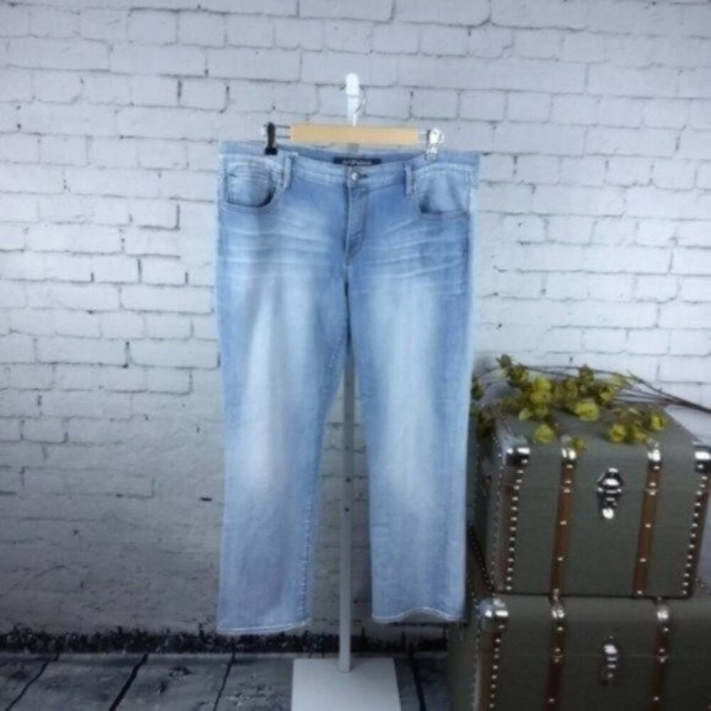 Driftwood Taylor Boyfriend Cropped Jeans Blue Size 31